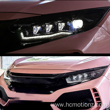 HCMOTIONZ 2016-2021 Honda Civic Rotation Front Headlamps